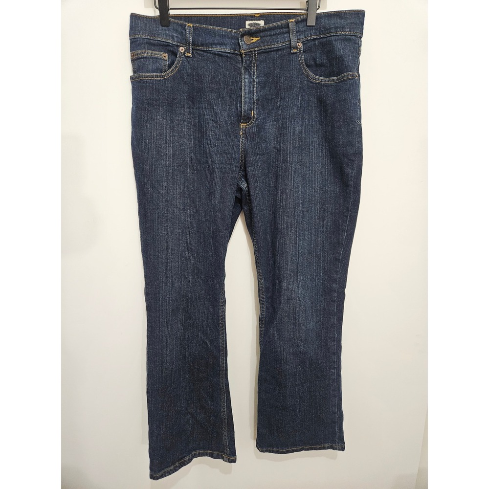 Old Navy Women Dark Wash Bootcut Denim Jeans Size 14‎ Petite 270955